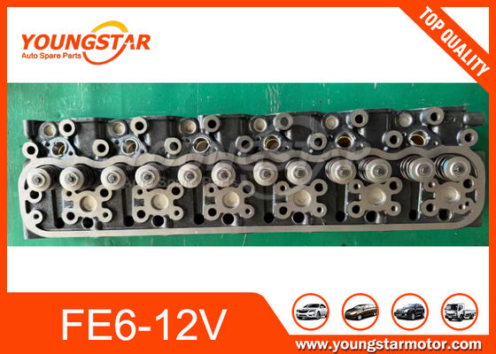 طقم رأس أسطوانة كامل لمحرك نيسان FE6-12V مع ضمان 60000 كم وعبوة محايدة