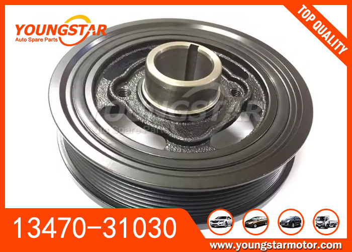 بكرة عمود المرفق المتناسقة OEM 13470-31030 لـ Toyota 2GRFE مع ضمان 60000 كيلومتر