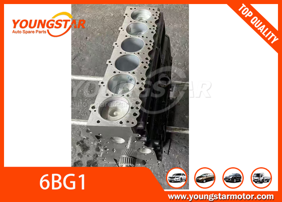 ISUZU 6BG1 6.5L محرك الديزل 6 أسطوانات في الخط التجميع القصير مع مواد الحديد اللاصق وتصميم جديد تمامًا